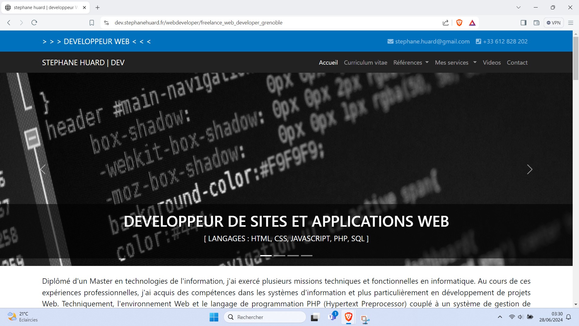 stephane huard - web developer